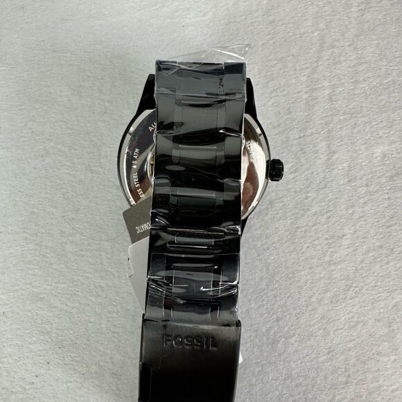 New Fossil Flynn Automatic Black Stainless Steel Watch BQ2092 - Picture 10 of 13